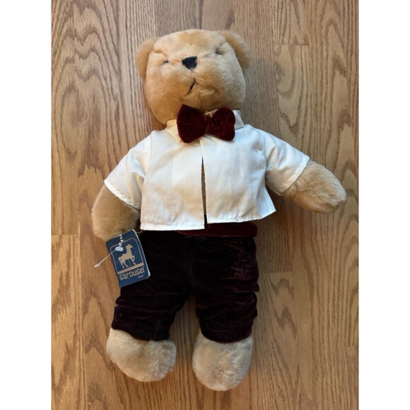 NWT Carousel Teddy Bear Named Bernard Vintage 1983 Original Tags 2326A